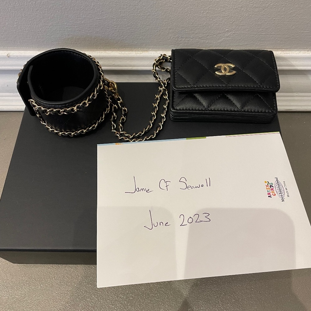 Stunning Chanel Card Holder and Cuff